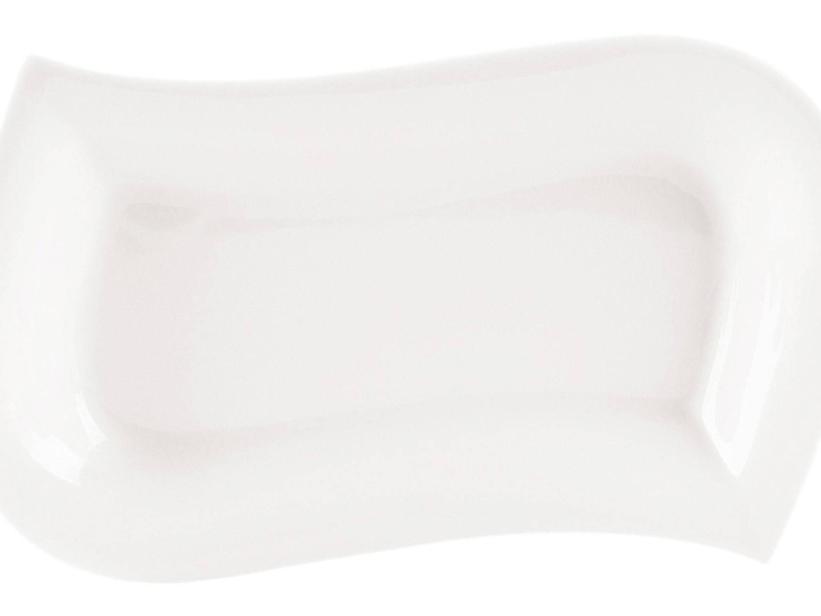 Porland Leaf White Boat Plate 27cm 2 Pieces