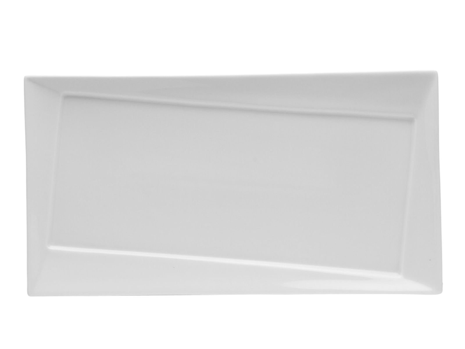 Porland Twist White Boat Plate 33cm 6 Pieces