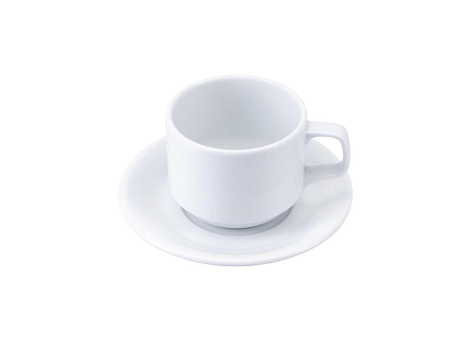Porland Soley White Saucer Tea Cup 250cc 6 pieces