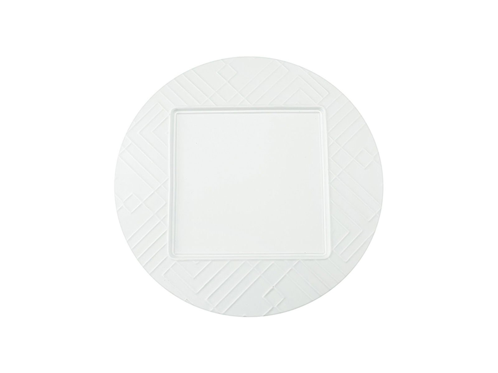 Porland Superior Bone Porcelain Elix Flat Plate 28cm 6 Pieces