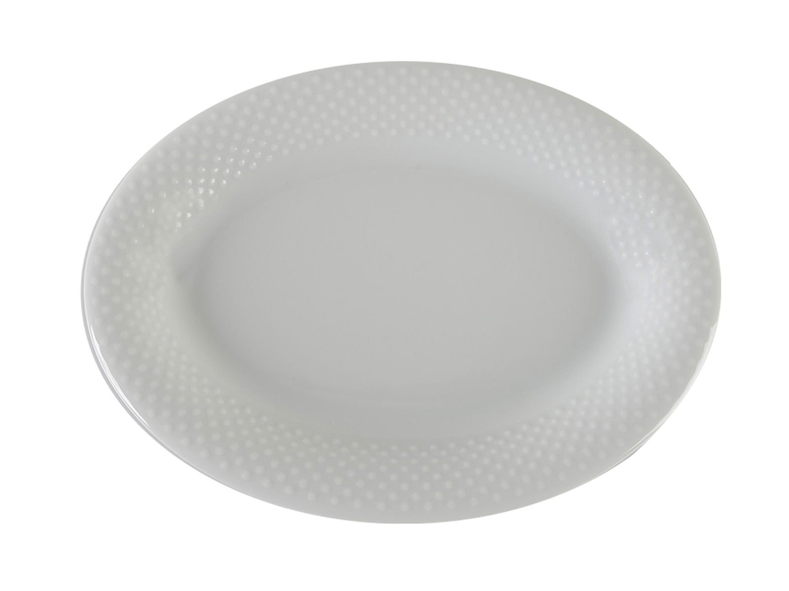 Porland Collet White Pattern 1 Boat Plate 17cm 6 Pieces