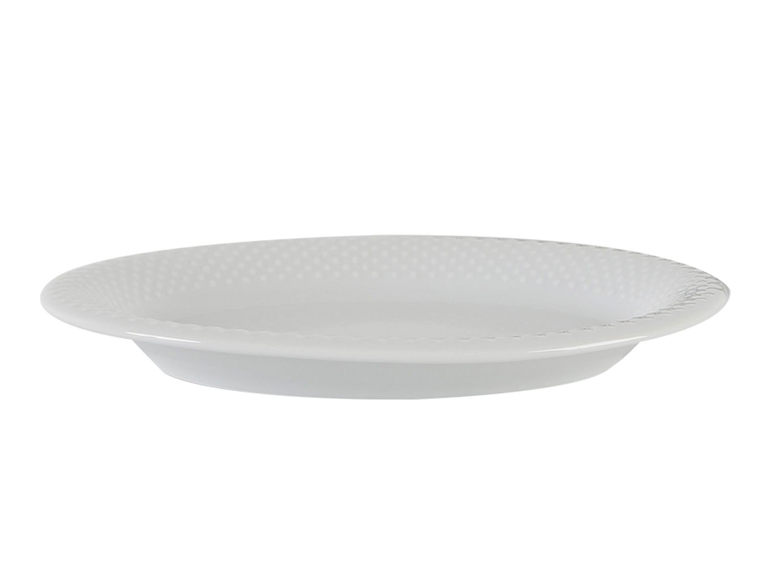 Porland Collet White Pattern 1 Boat Plate 19cm 6 Pieces
