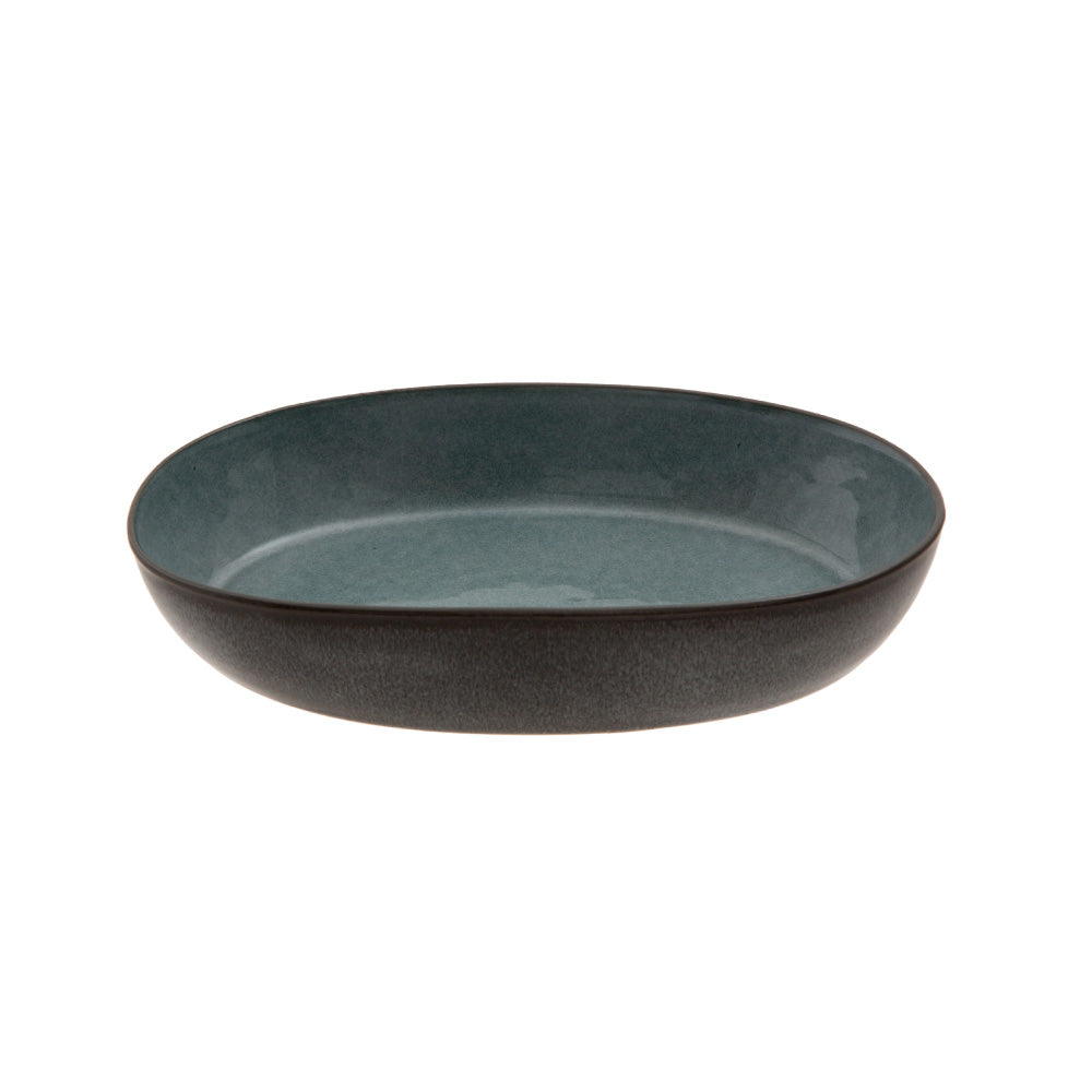 Jumbo Twin Blue Boat Plate 24 cm