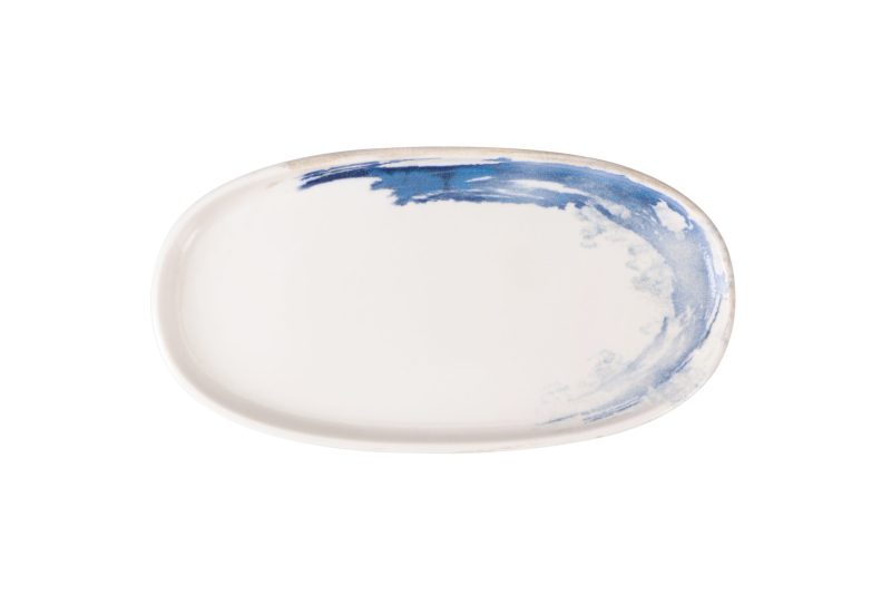 Quartet Aqua Oval Plate 21 cm