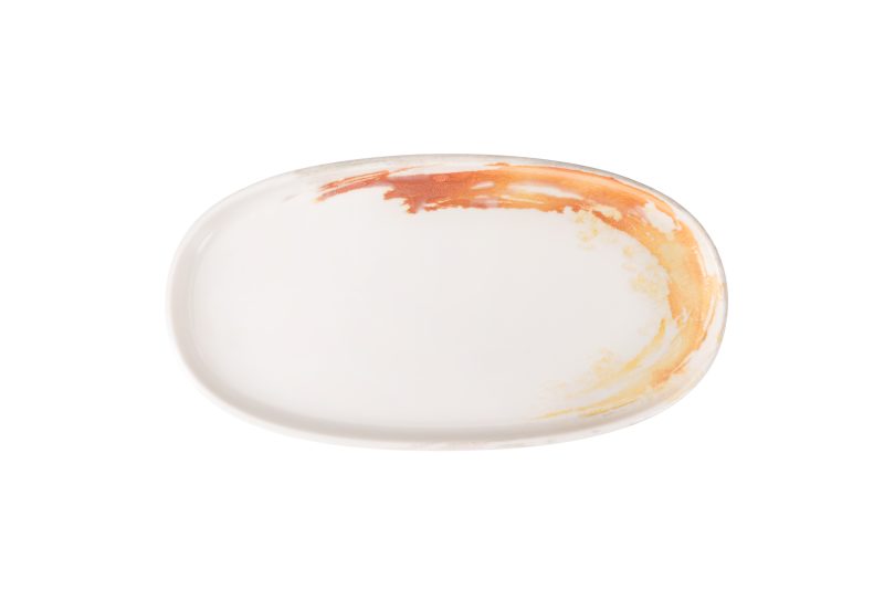 Quartet Flame Oval Plate 21 cm
