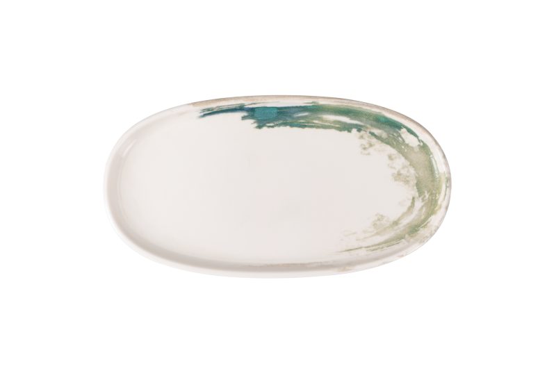 Quartet Leafy Oval Plate 21 cm