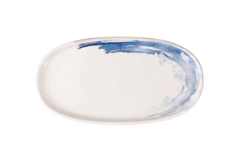 Quartet Aqua Oval Plate 30 cm