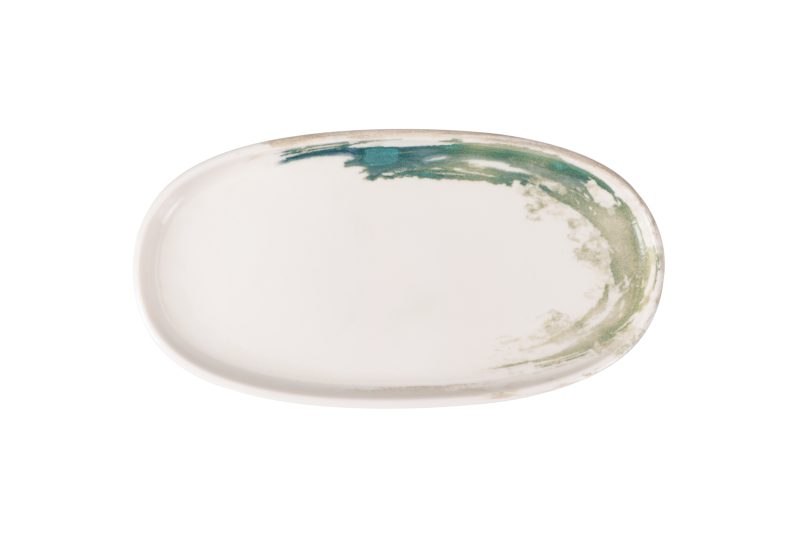 Quartet Leafy Oval Plate 30 cm