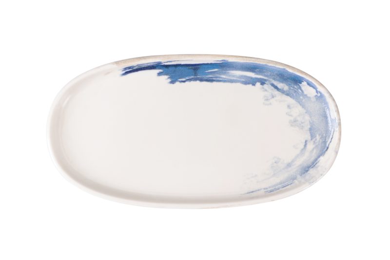 Quartet Aqua Oval Plate 34 cm