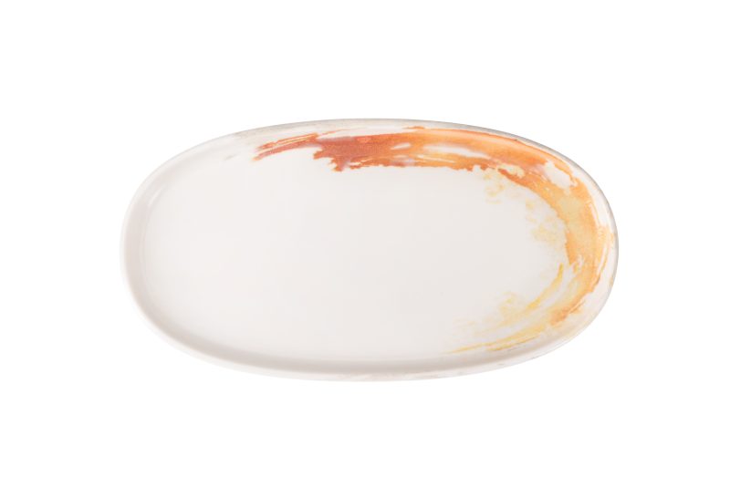 Quartet Flame Oval Plate 34 cm
