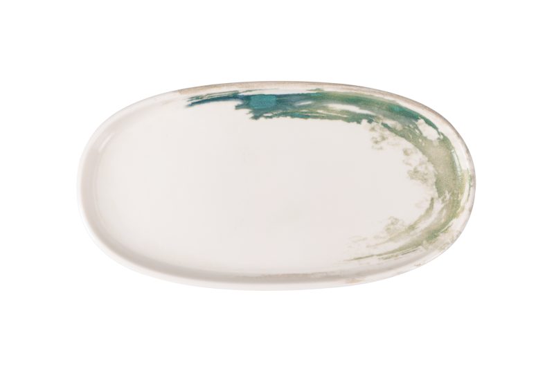 Quartet Leafy Oval Plate 34 cm
