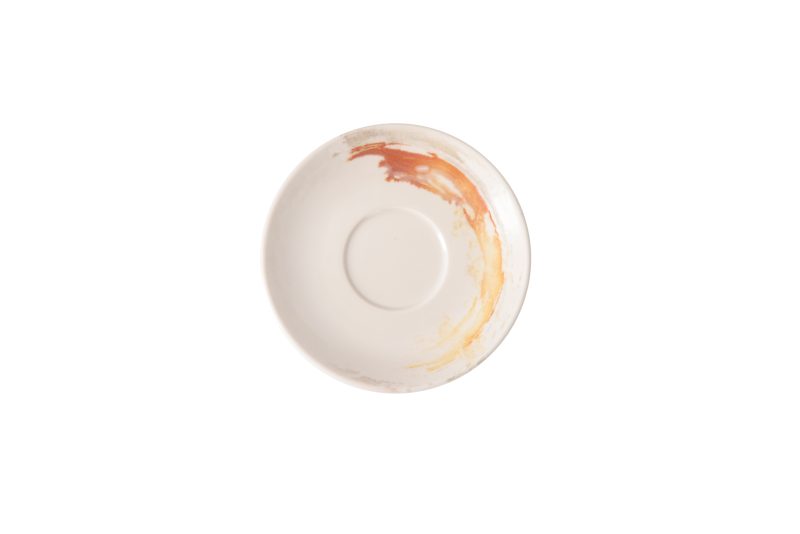 Quartet Flame Coupe Saucer For Coffee Cup 12 cm
