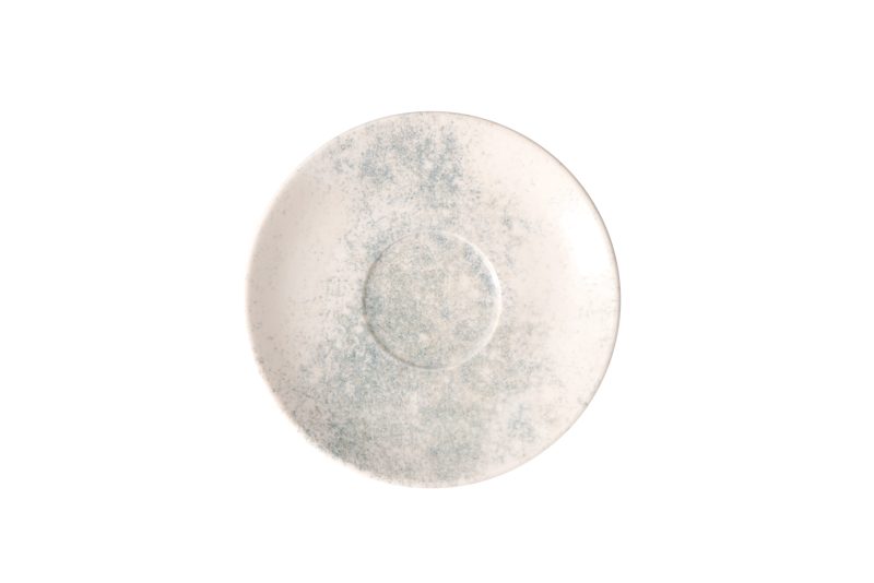 Smoky Matte Blue Coupe Saucer For Tea/Coffee Cup 16 cm
