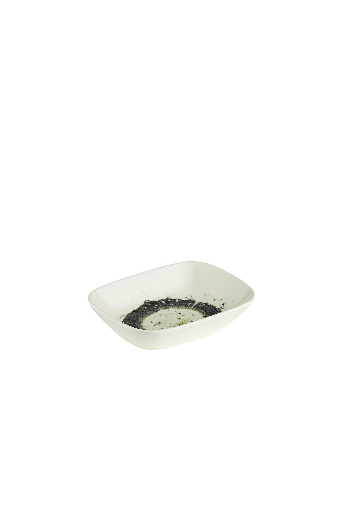 Kütahya Porcelain Bone Ent.Hotel 12cm.Square Boat Plate Eye Focus