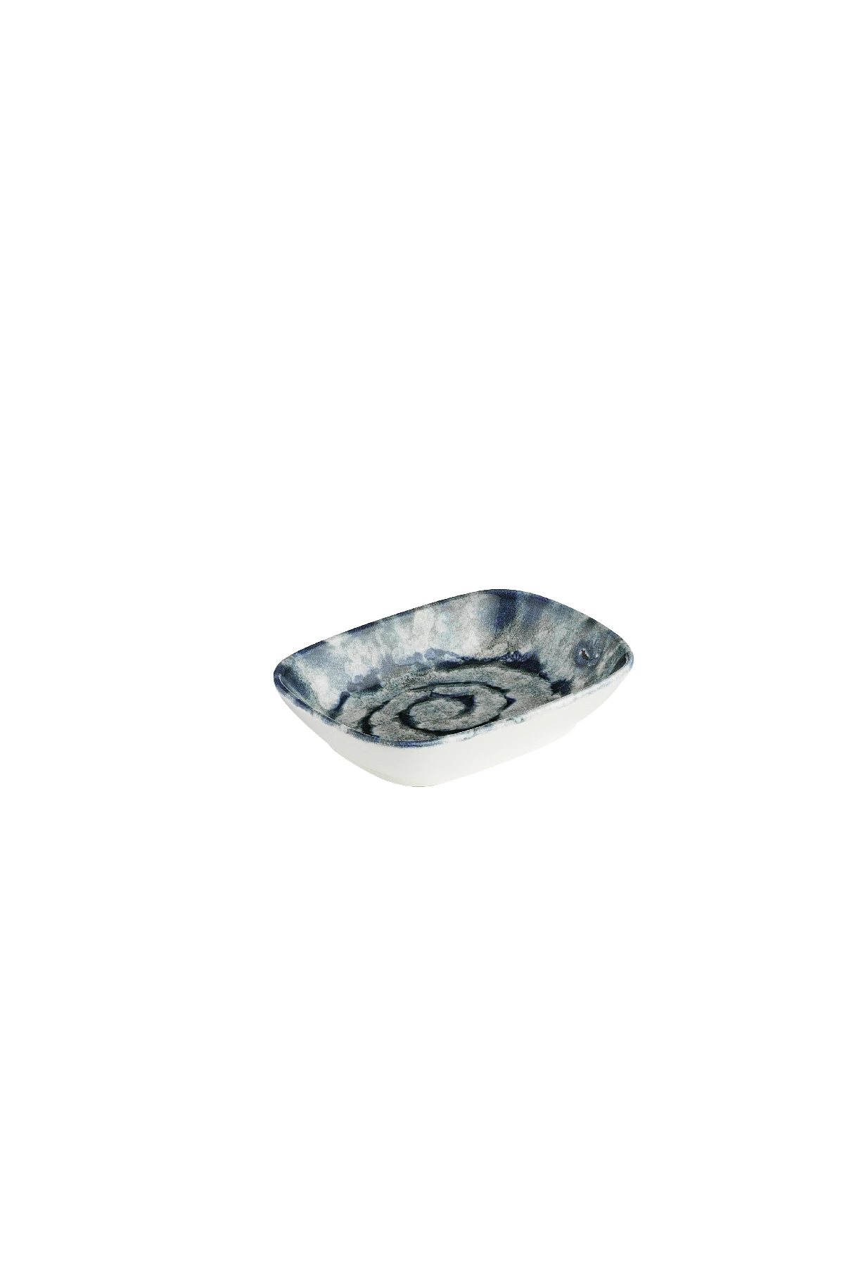Kutahya Porcelain Bone Ent.Hotel 12cm.Square Boat Plate Cosmos