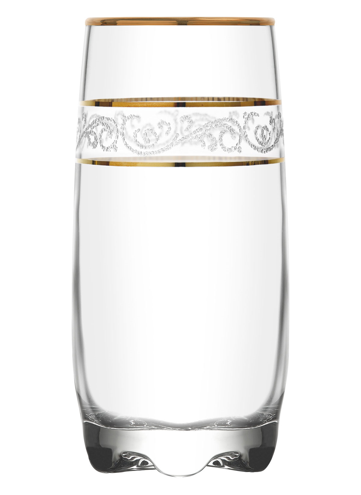 Adora Gold Spiral 6-Piece Soft Drink Glass