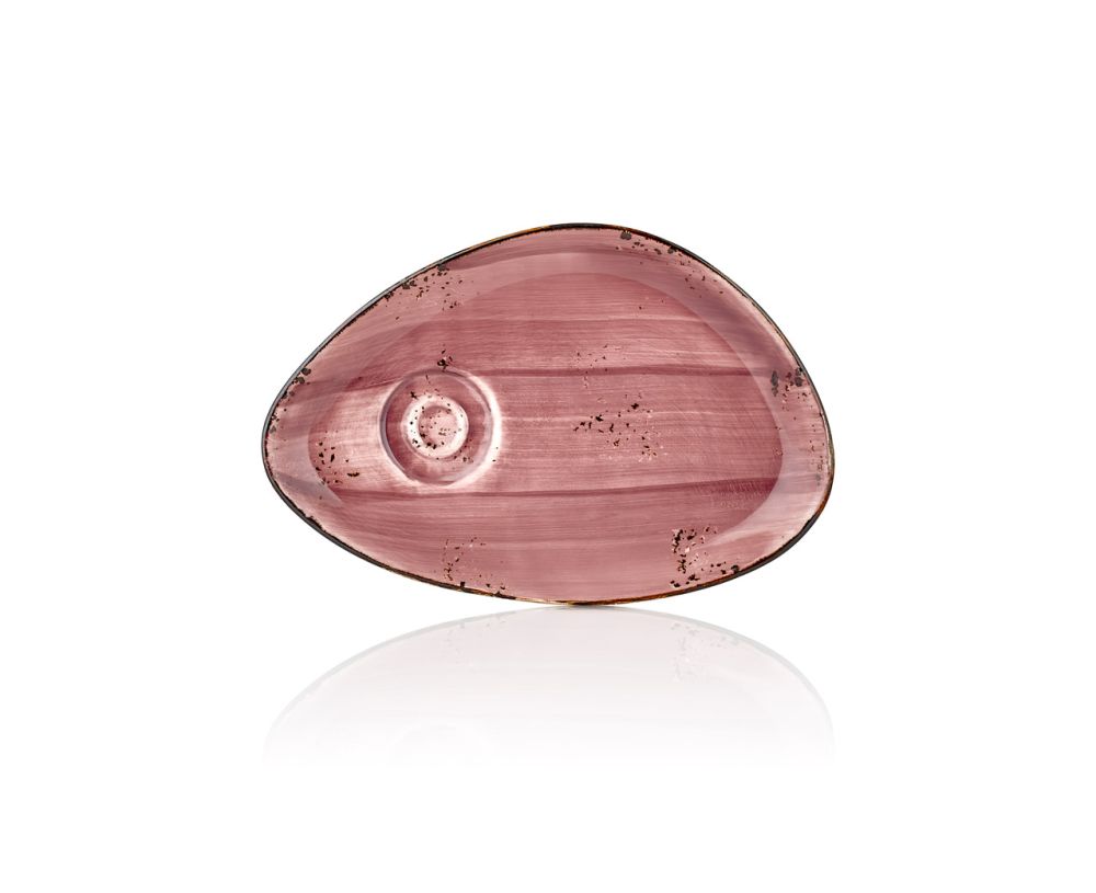 Rose Zest Tea Presentatıon Plate 25 x 17 cm