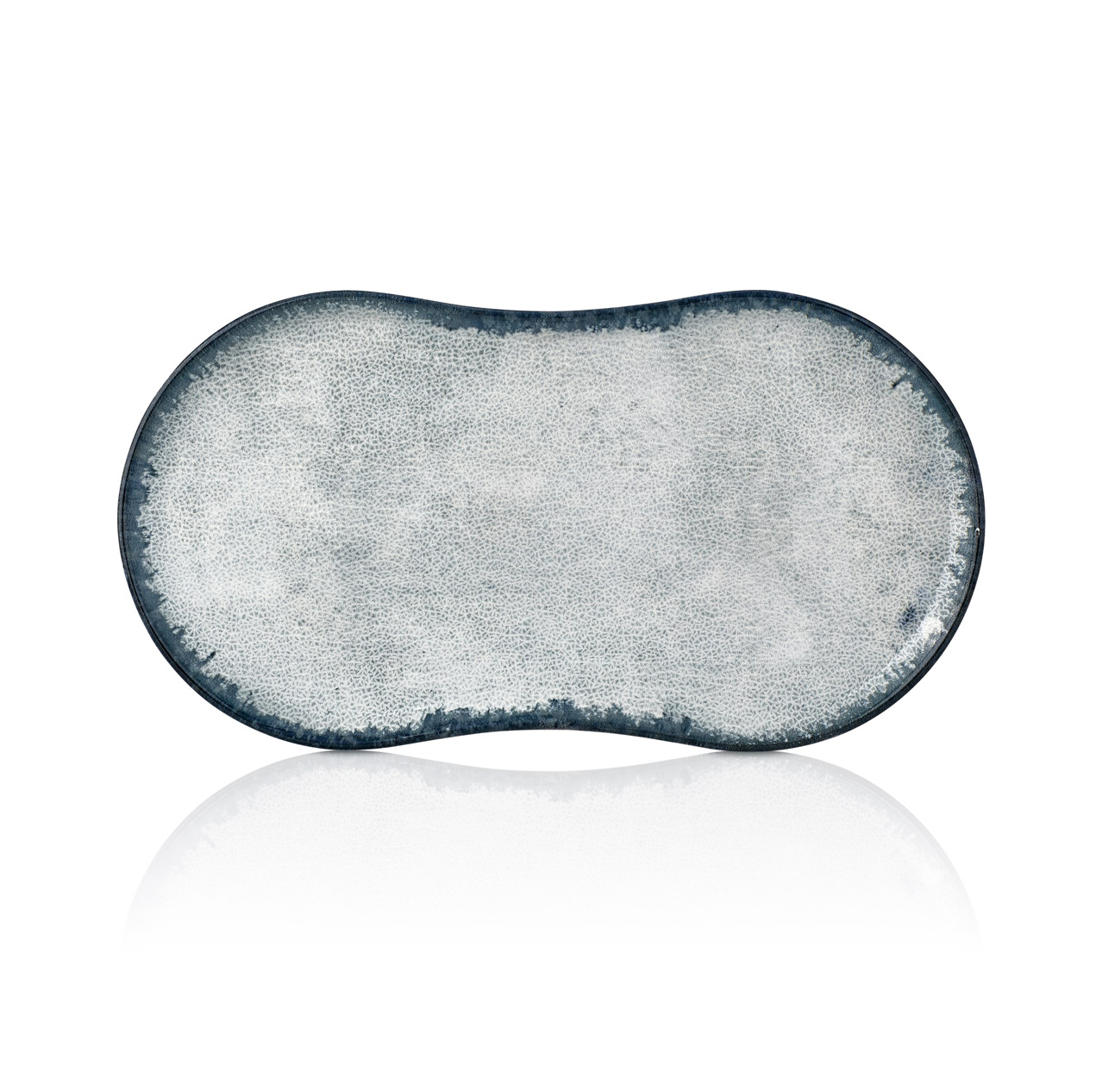 Smooth Ambience Blue Rectangular Plate 26 cm (26 x 15