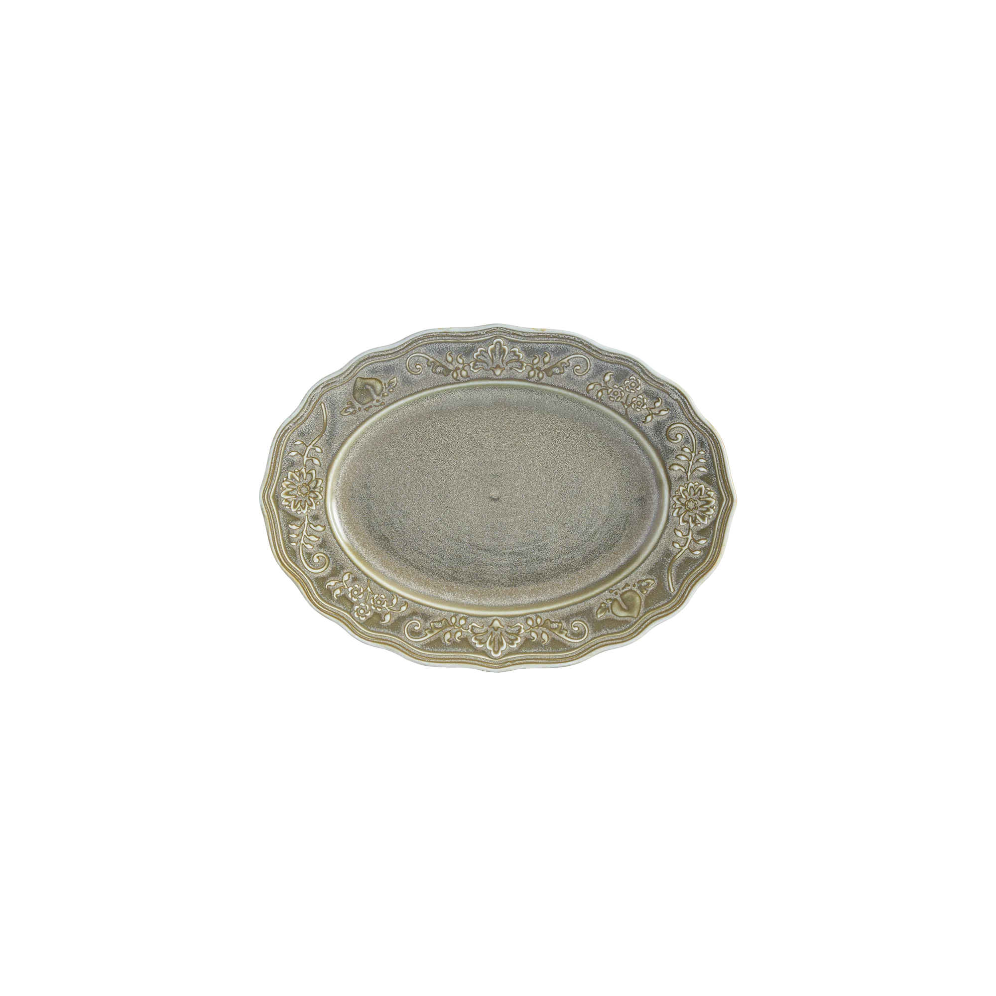 Ardena Green Oval Plate 19*14*2 cm