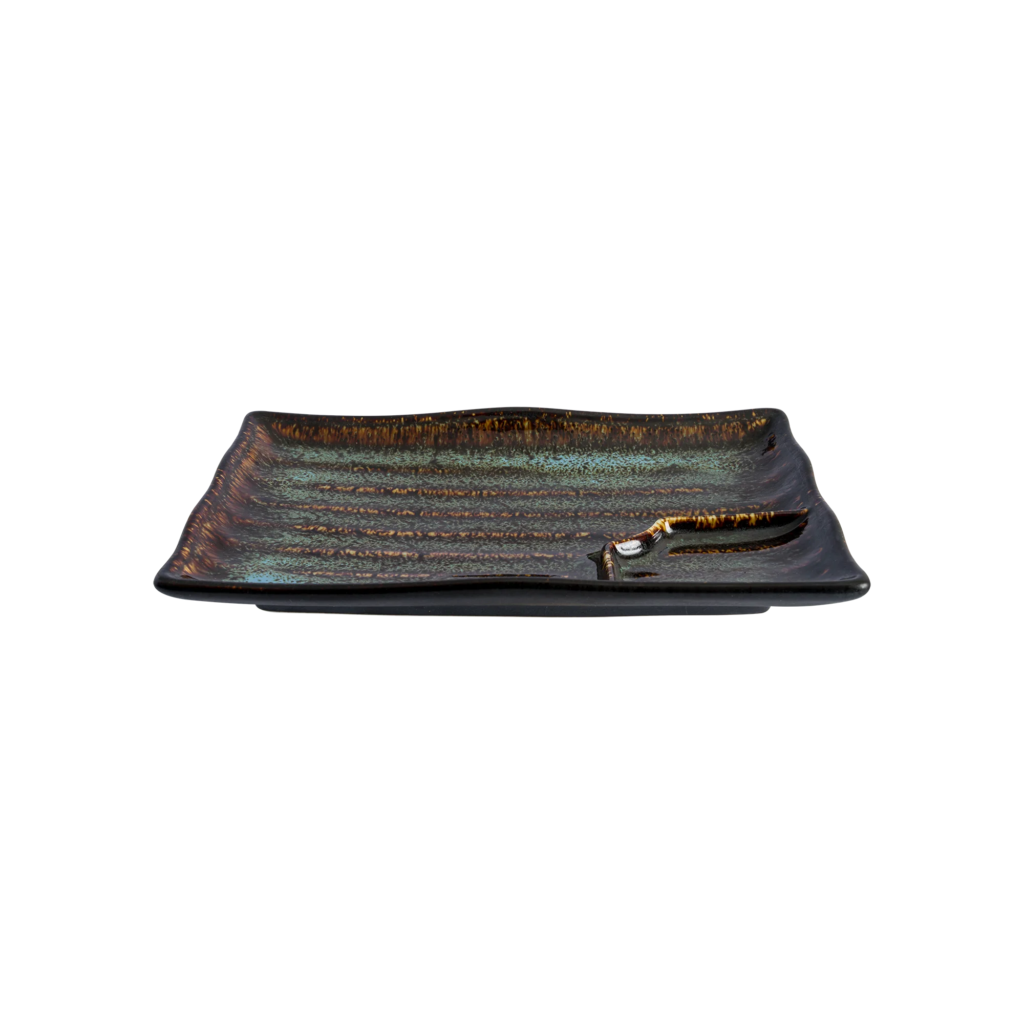Wabi Blue Rectangular Plate 20.3x12.8x2.5 cm
