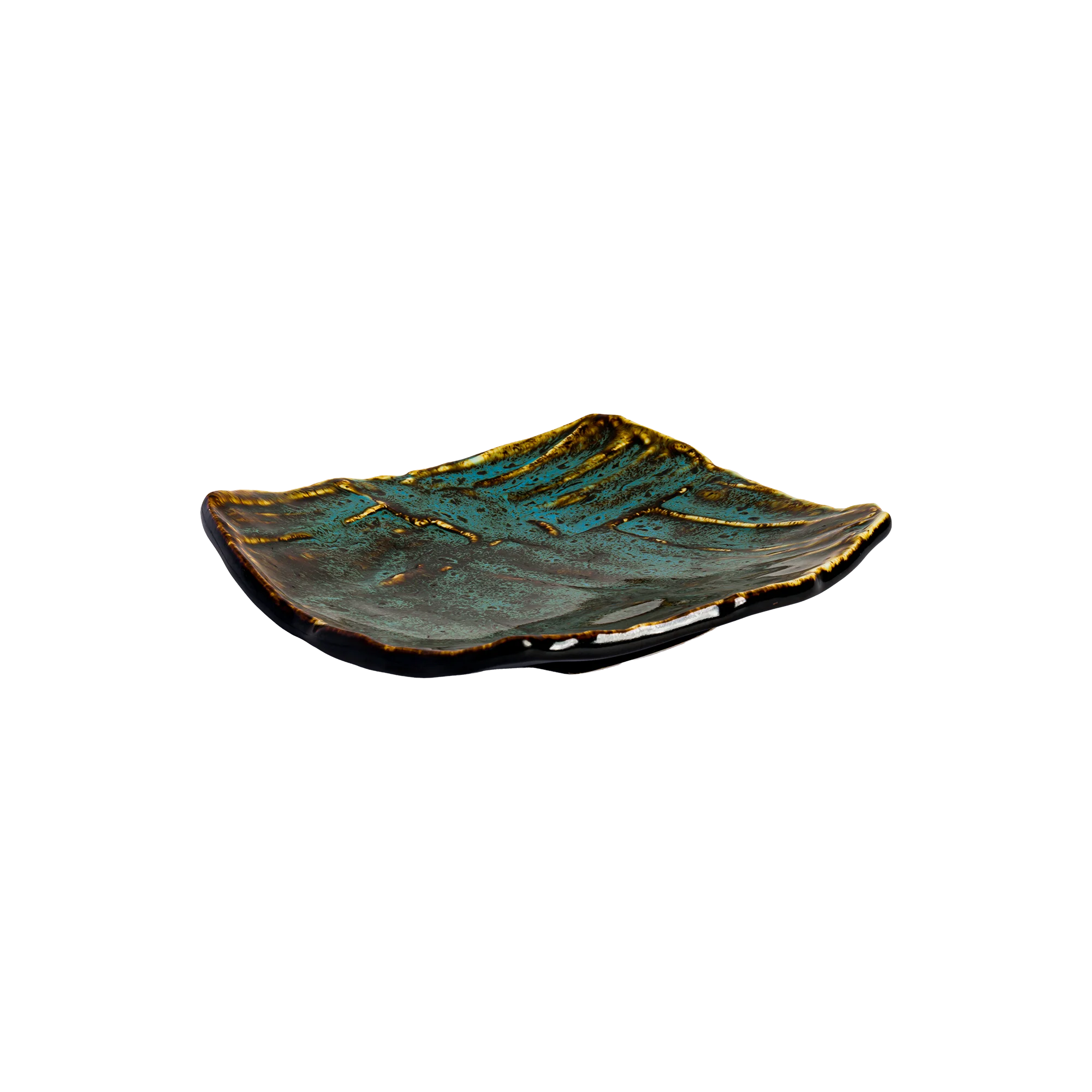 Wabi Blue Square Plate 17x17x3.7 cm