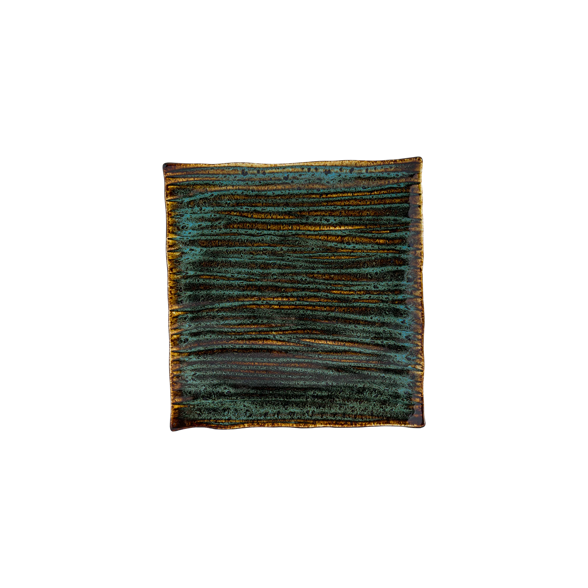 Wabi Blue Square Plate 25.5 x 24 x 2.7