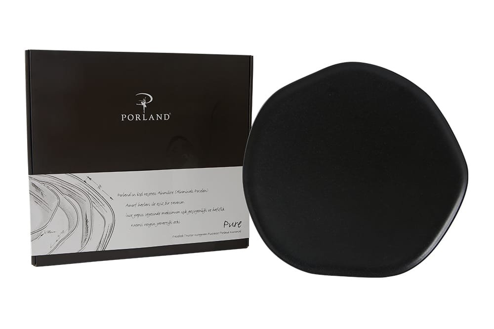 Porland Pure Seasons Siyah Düz Tabak 33cm
