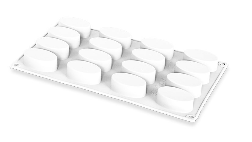 Oval Silikon Kalıp 16'lı 55x33x20 mm