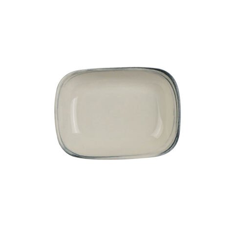Kütahya Porselen Bone Ent Otel 12cm. Kare Kayık Tabak Dg-796 Frame