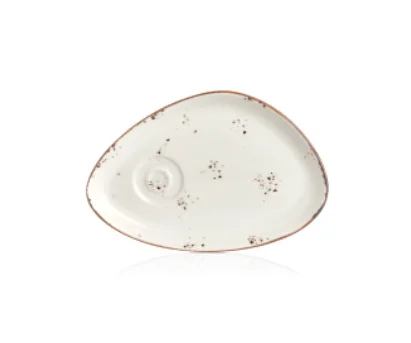 Elegance Zest Tea Presentation Plate 25*17 cm