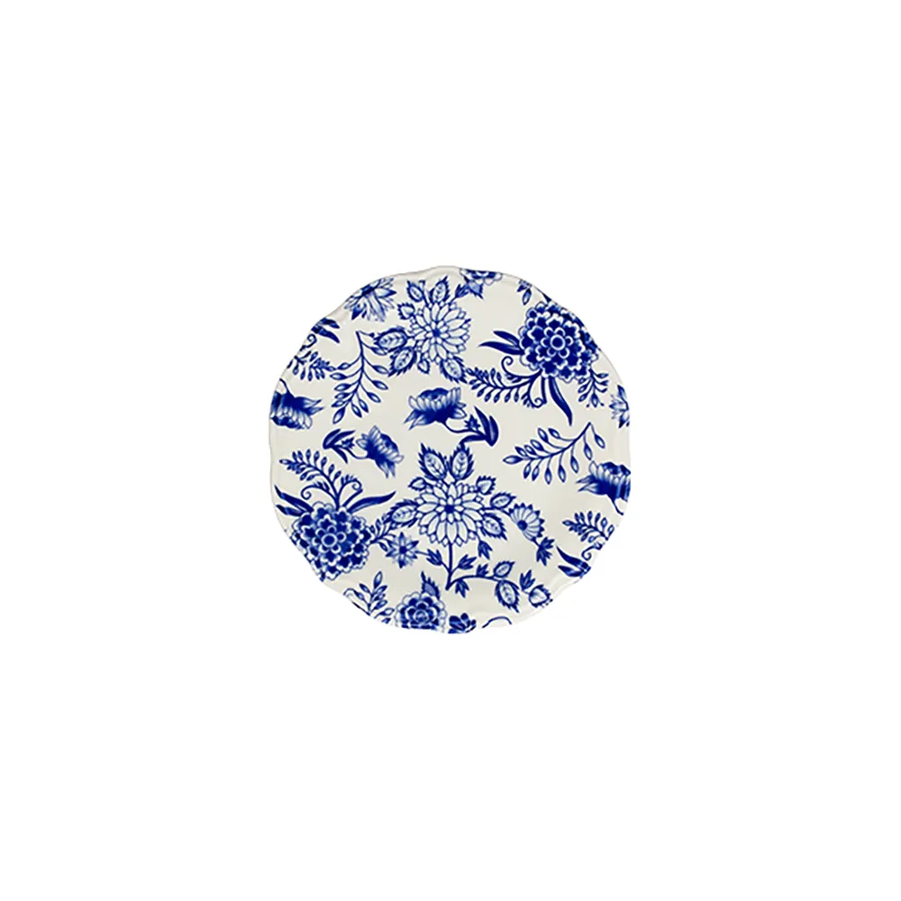 ID Fine Herba Blue Fulya Flat Plate 15 cm
