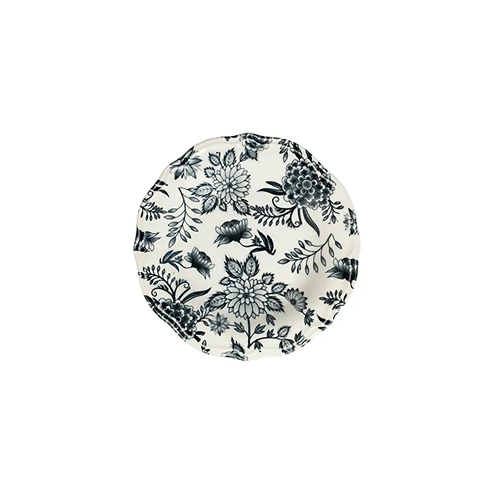 ID Fine Herba Black Fulya Deep Plate 17 cm
