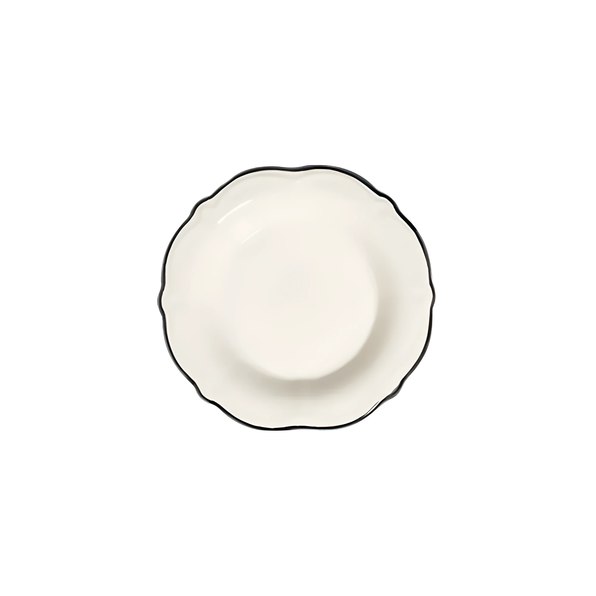 ID Fine Black Line Fulya Deep Plate 17 cm