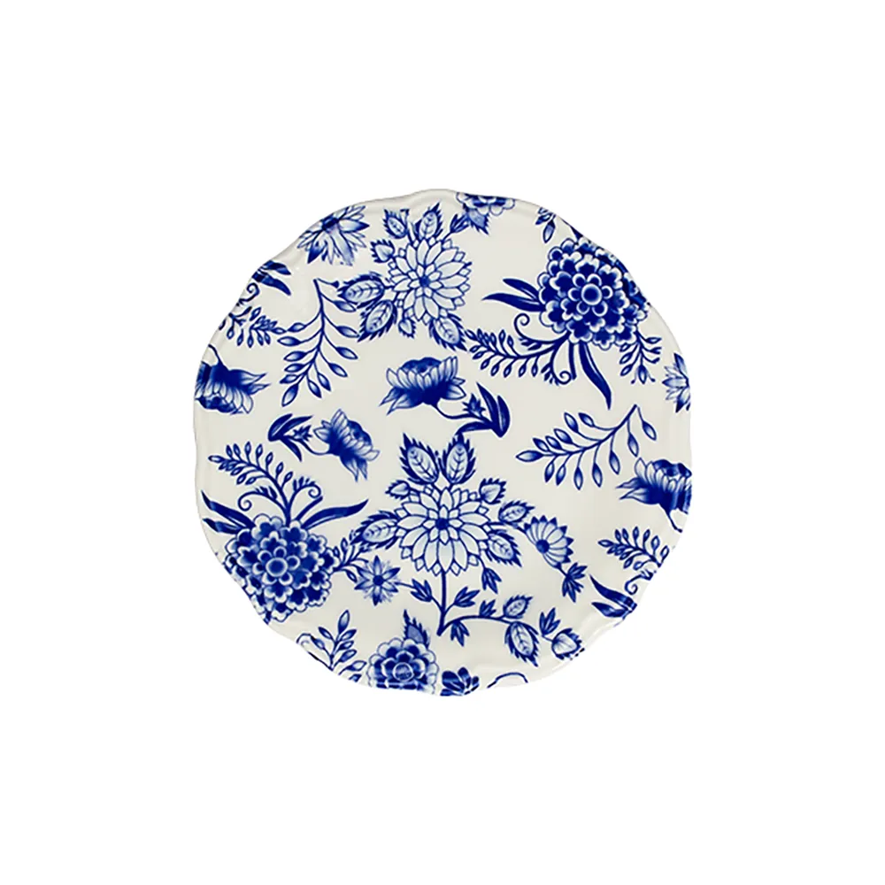 ID Fine Herba Blue Fulya Flat Plate 21 cm