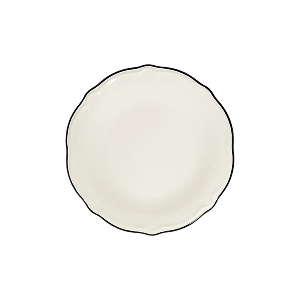 ID Fine Black Line Fulya Flat Plate 21 cm