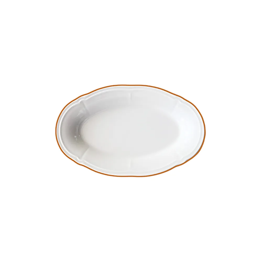 ID Fine Mustard Line Fulya Oval Kayık 21 cm