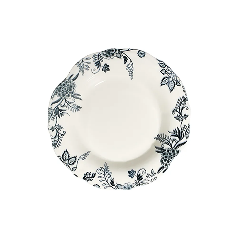 ID Fine Silva Black Fulya Deep Plate 22 cm