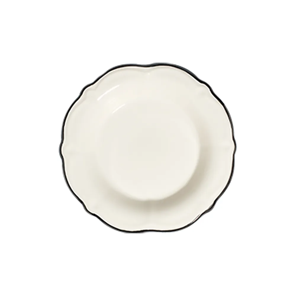 ID Fine Black Line Fulya Deep Plate 22 cm