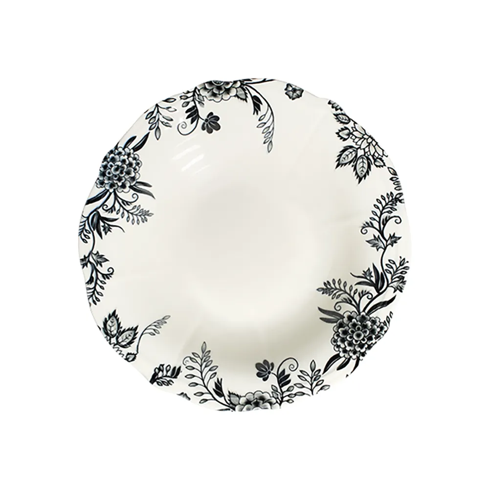 ID Fine Silva Black Fulya Bowl 25 cm