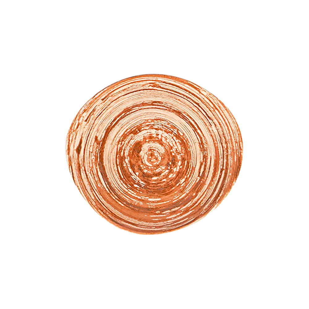 ID Fine Swirl Terracotta Pebble Flat Plate 21 cm