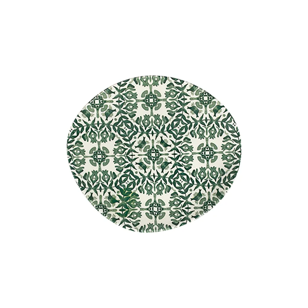 ID Fine Seville Green Pebble Flat Plate 21 cm