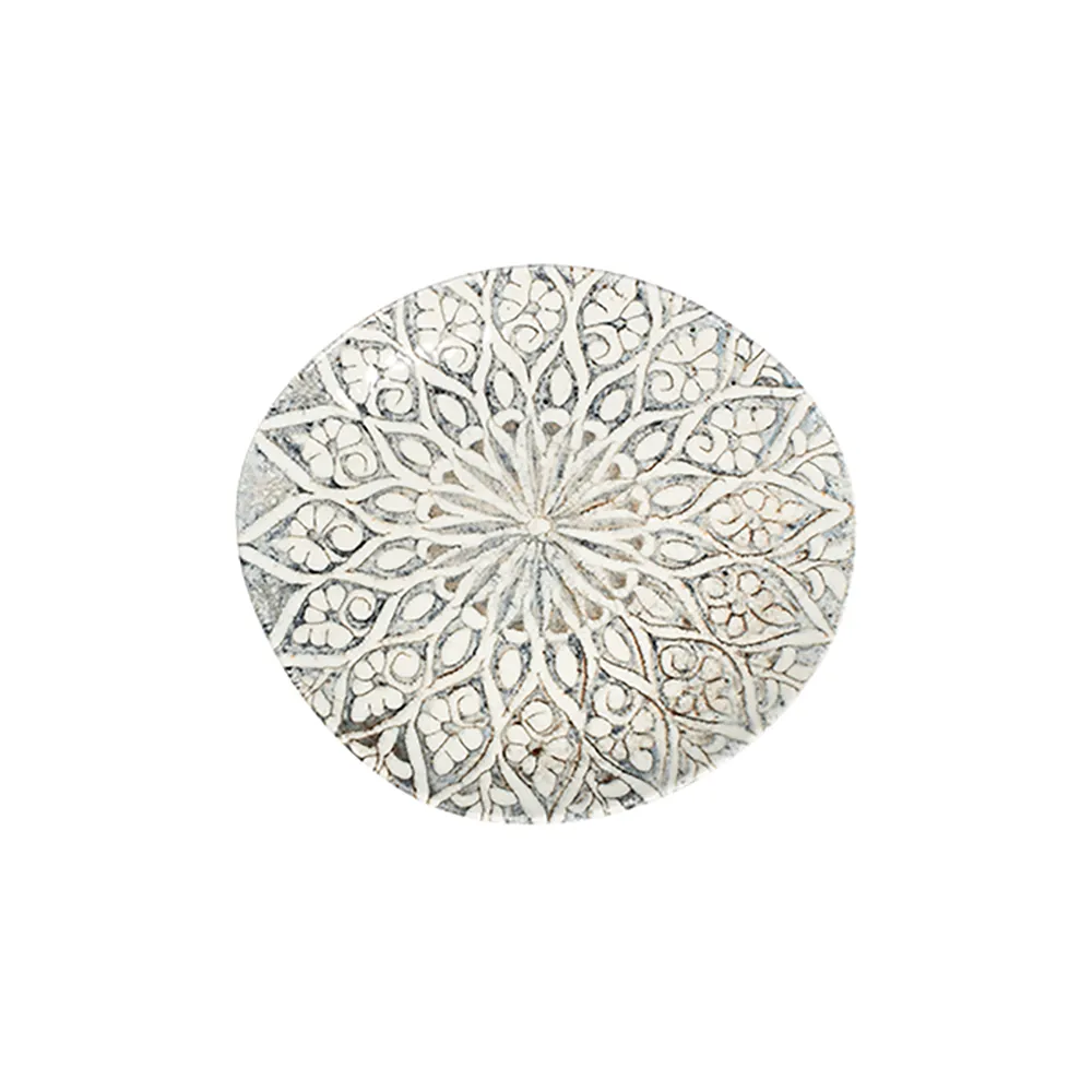 ID Fine Granada Grey Pebble Flat Plate 21 cm