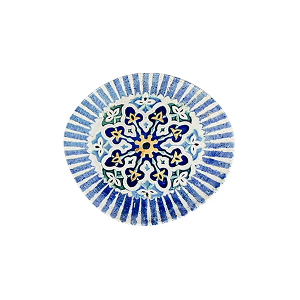 ID Fine Cordoba Blue Pebble Flat Plate 21 cm