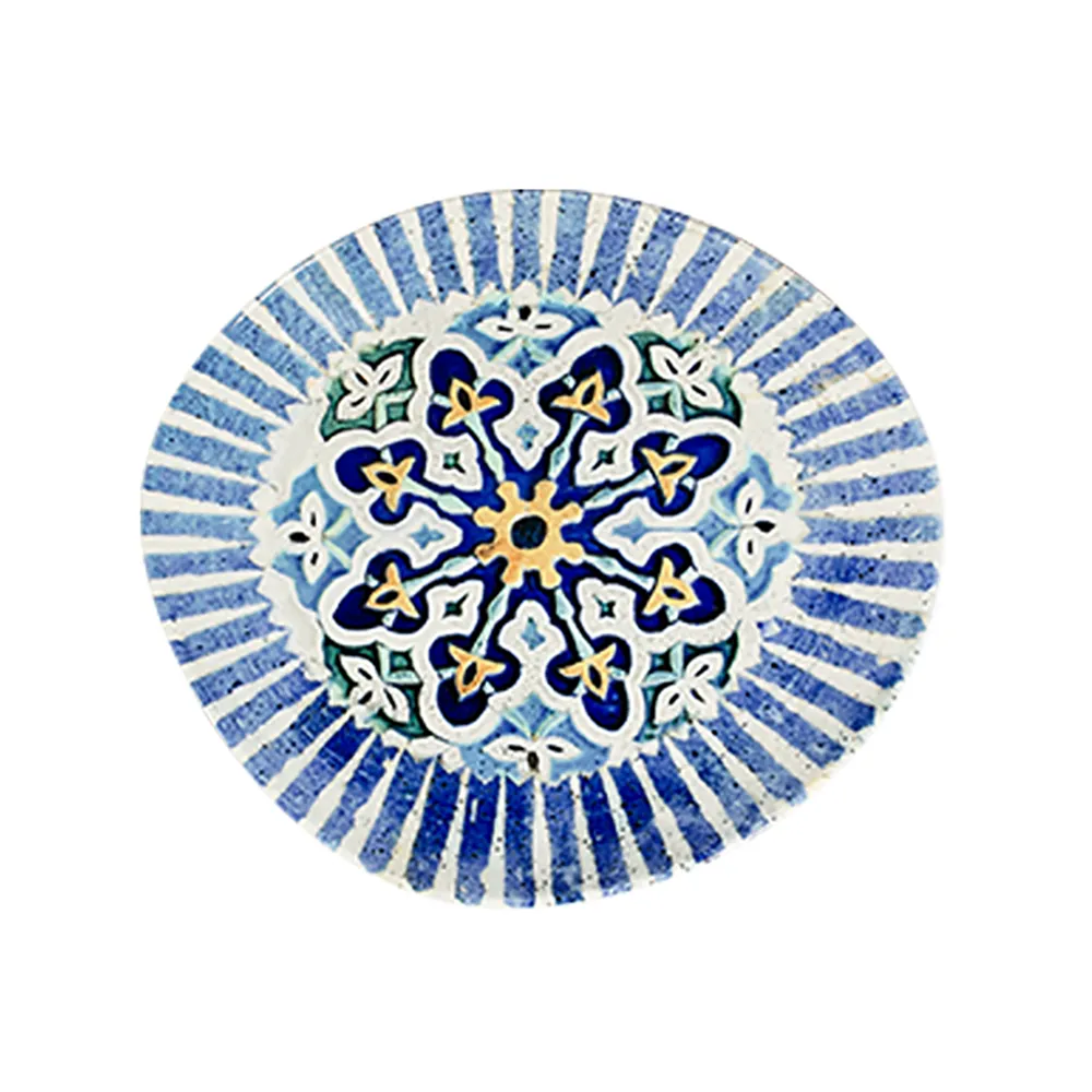 ID Fine Cordoba Blue Pebble Flat Plate 27 cm