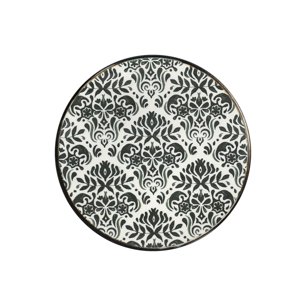 ID Fine Toledo Green Tuval Deep Plate 20 cm 550 cc