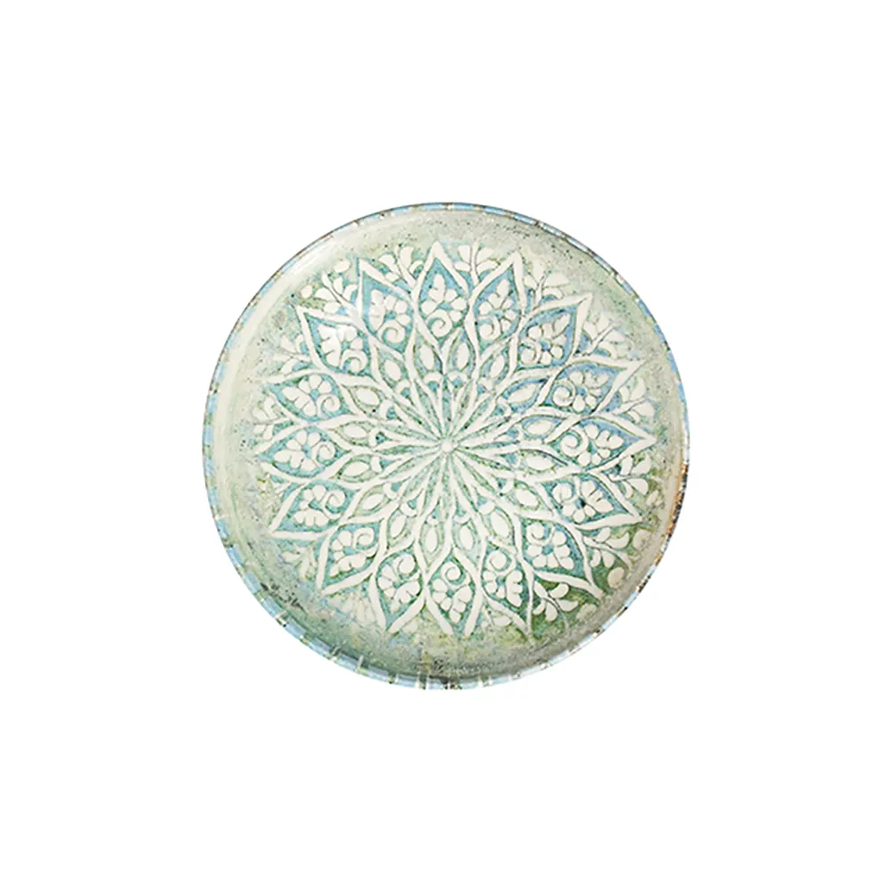 ID Fine Granada Turquoise Tuval Deep Plate 20 cm 550 cc