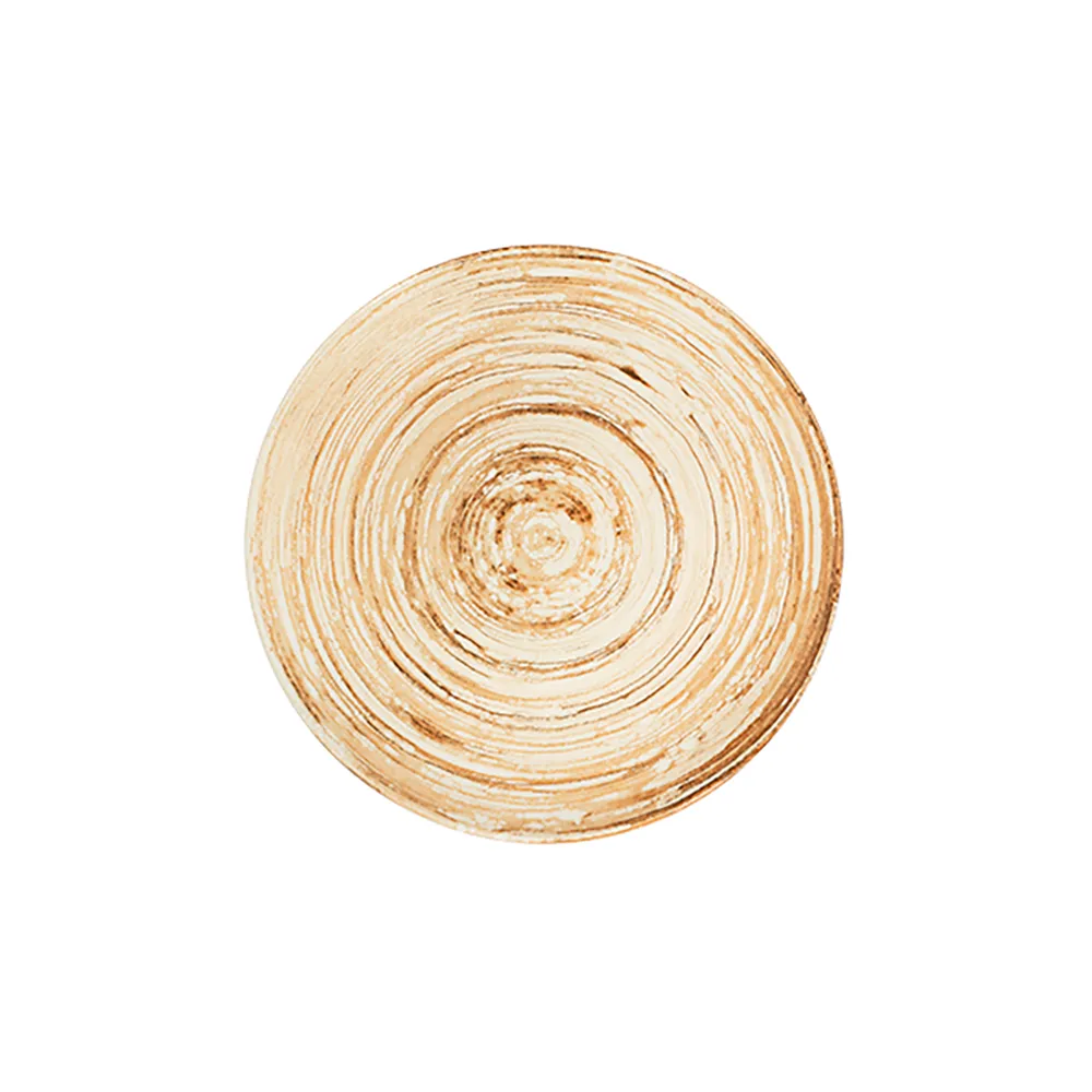 ID Fine Swirl Mustard Tuval Flat Plate 20 cm