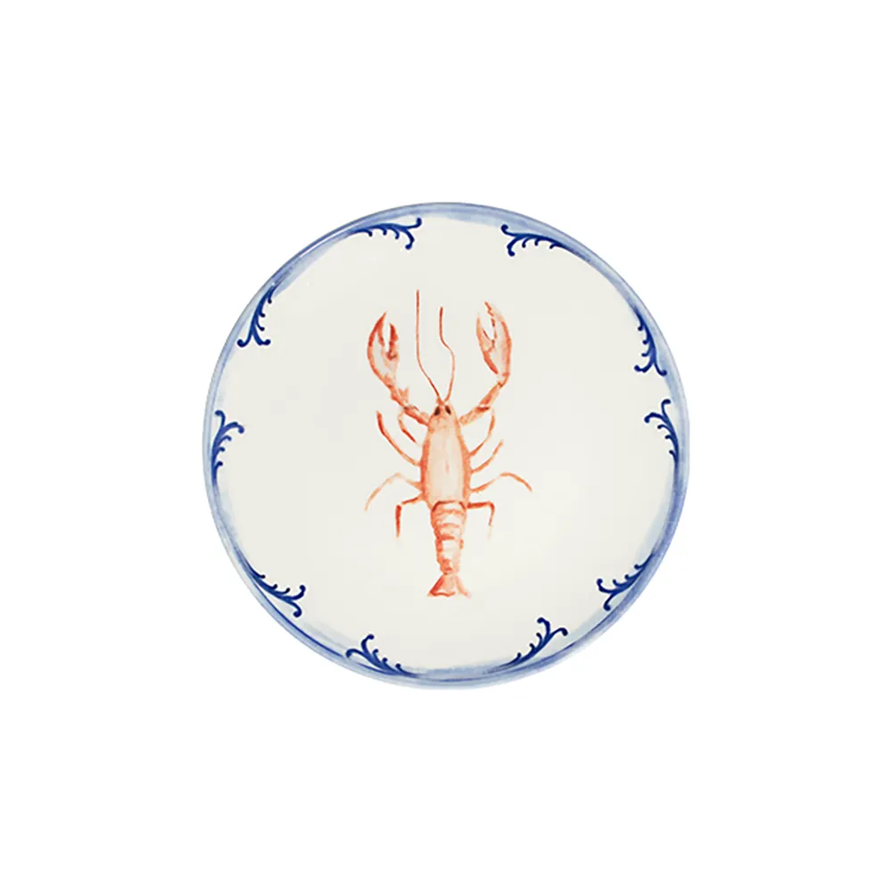 ID Fine Lobster Blue Tuval Flat Plate 20 cm