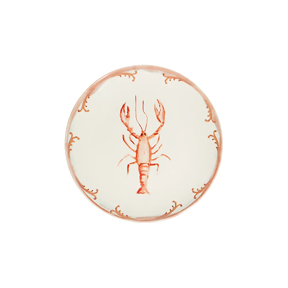 ID Fine Lobster Coral Tuval Flat Plate 20 cm