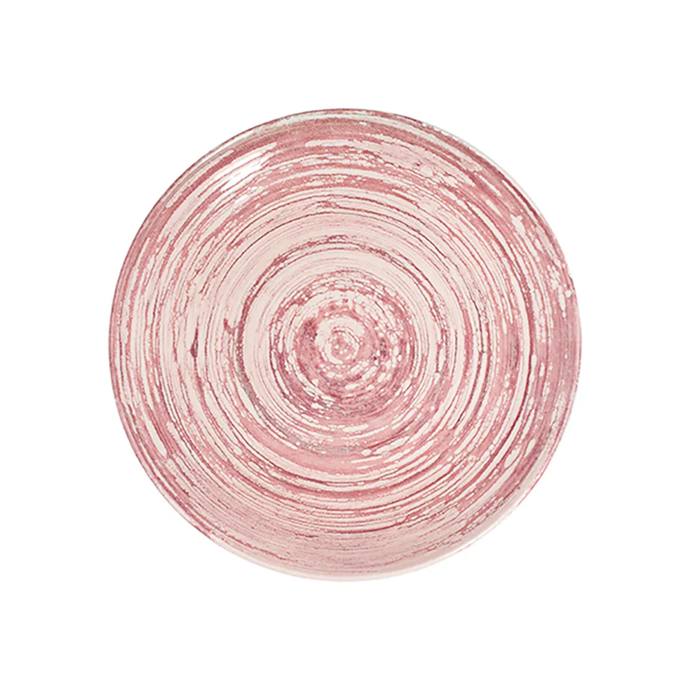 ID Fine Swirl Pink Tuval Flat Plate 25 cm